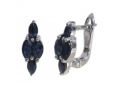 Серьги, серебро 925, сапфир DC 002 01 21-02478 2010 г инфо 9068y.