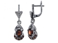 Серьги, серебро 925, гранат 003 01 21sk-00088 2010 г инфо 9080y.
