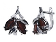 Серьги, серебро 925, гранат 003 01 21sk-00038 2010 г инфо 9087y.