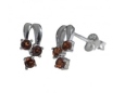 Серьги, серебро 925, гранат 004 01 21sk-00226 2010 г инфо 9099y.