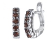 Серьги, серебро 925, гранат 003 01 21sk-00056 2010 г инфо 9104y.