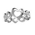 Кольцо из серебра с бриллиантами Hot diamonds dr081 2009 г инфо 9717y.