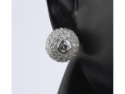 Серьги-пуссеты, серебро 925, циркон 001 01 21-01743 2009 г инфо 10094y.